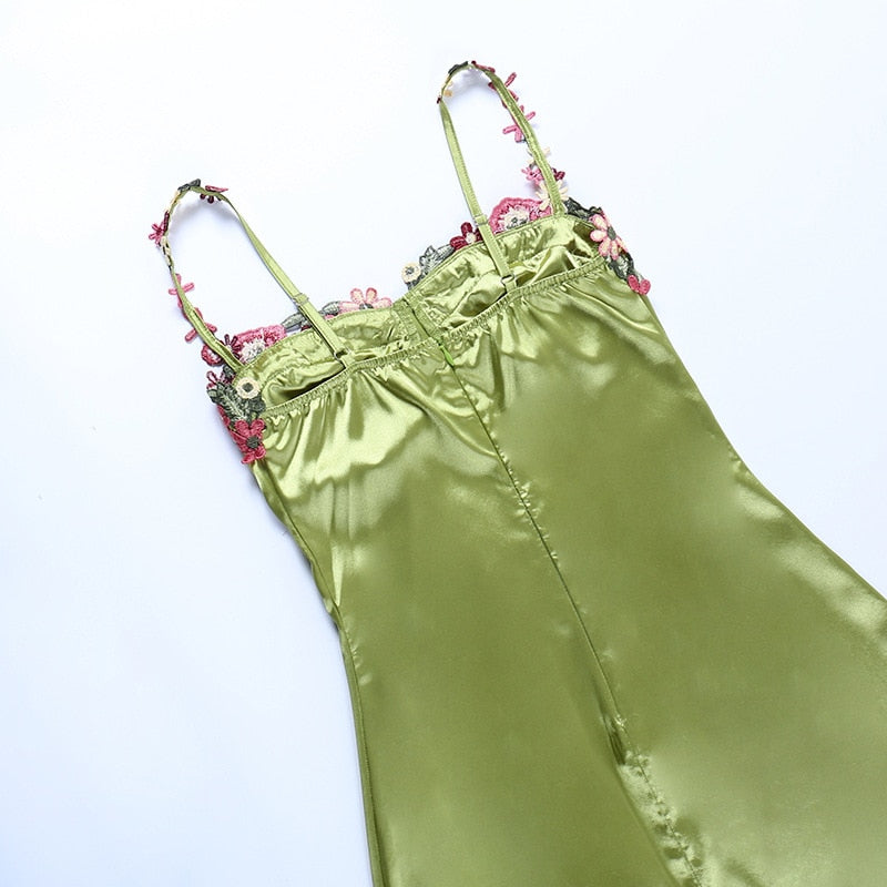 Spring Bling Satin Mini Dress - View 12