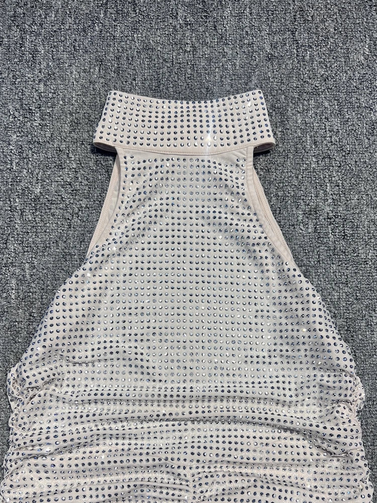 Halter Neck Bodycon Maxi Dress - View 10