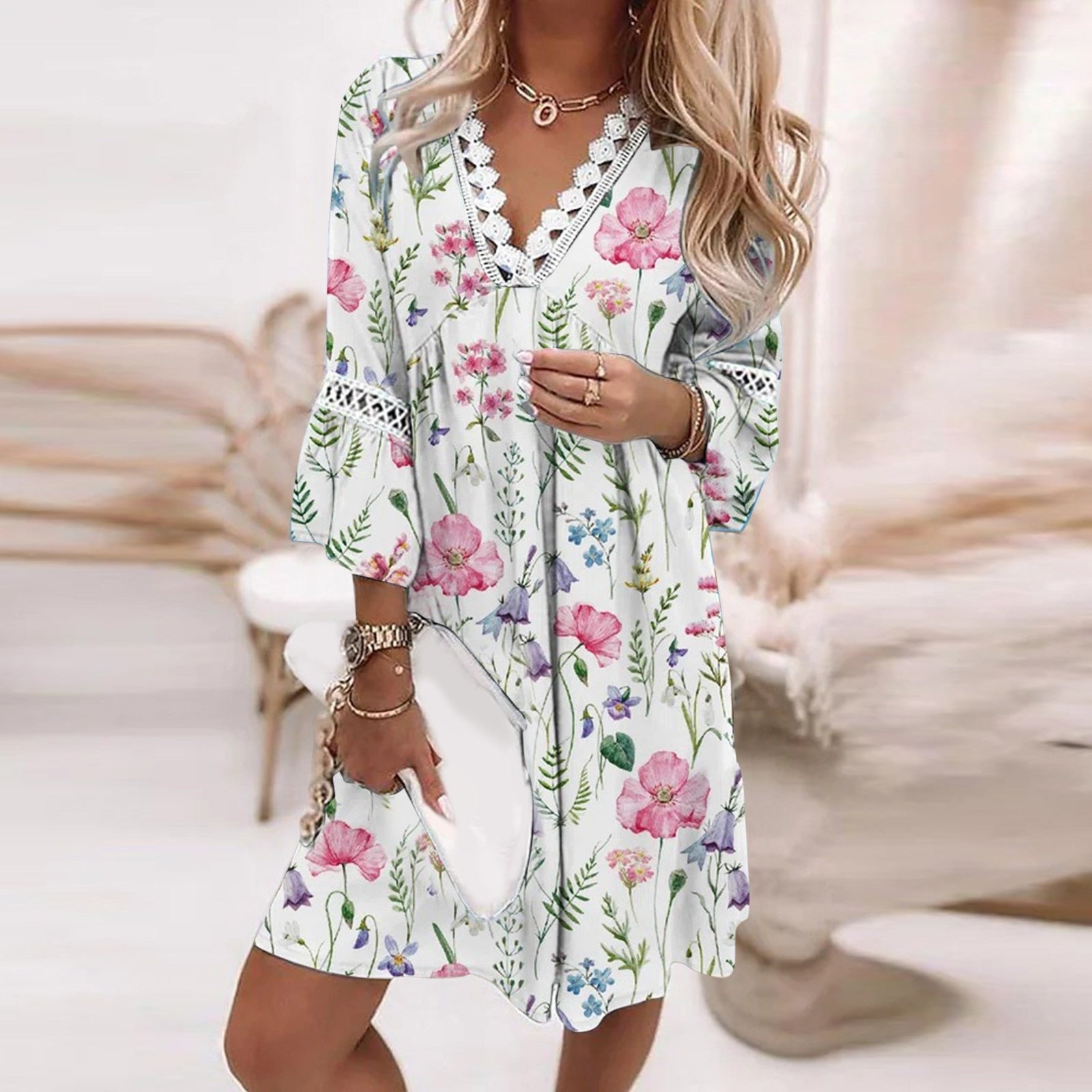 Nadia Floral Dress For Vintage Inspired Dress for Everyday Wear