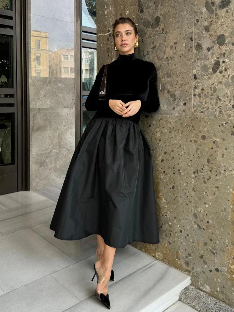 Minimalist Isabella Long Sleeve Midi Dress Designer Edit