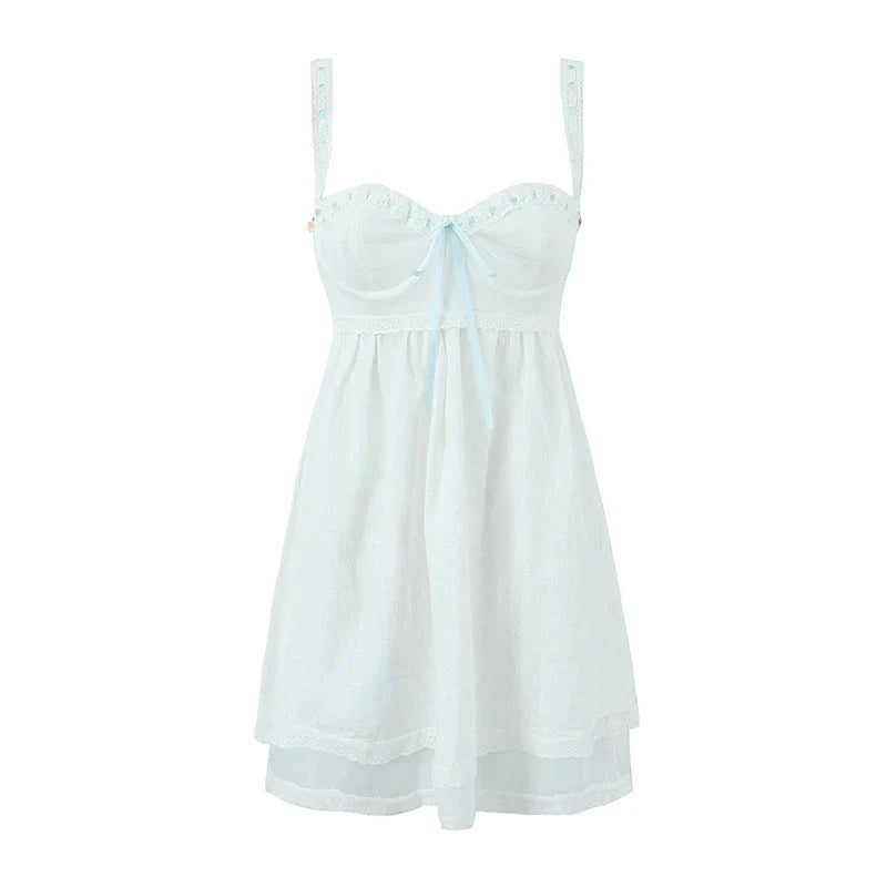 SARAH MINI DRESS White