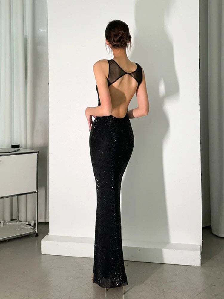 PAULA CRYSTAL MAXI DRESS