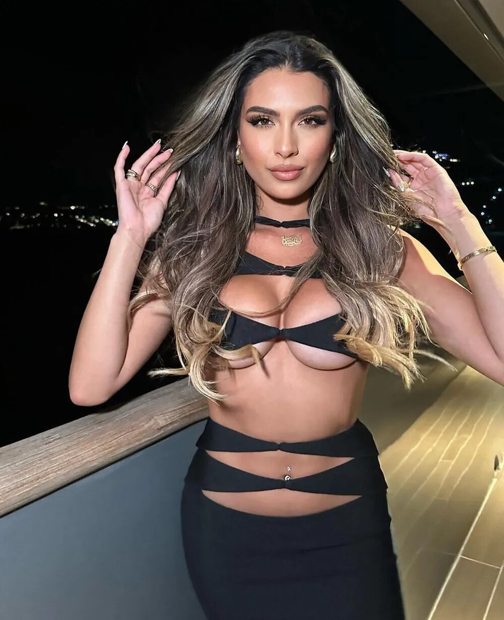Cut Out Sleeveless Bodycon Bandage Midi Dress 28