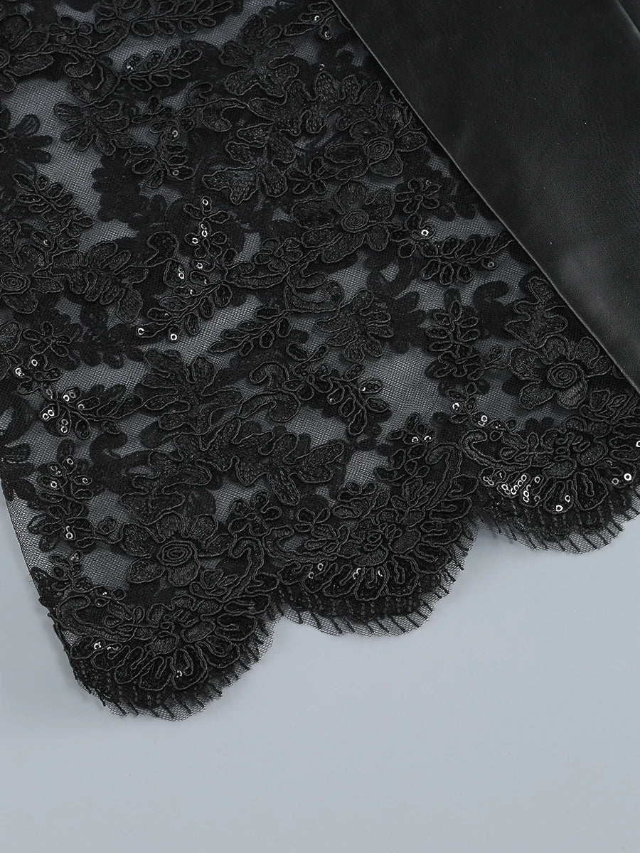 Women's Patchwork Evening Party Dress