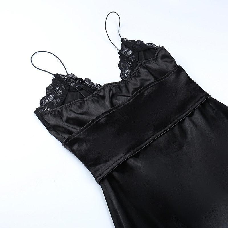 Her Glow Up Satin Mini Dress - View 8