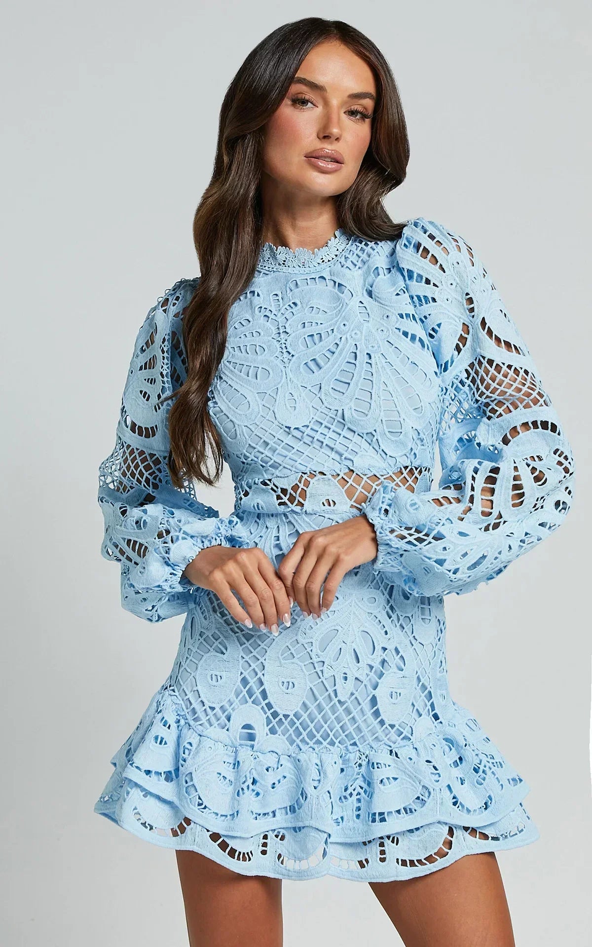 Vincy-Heaven Hue Mini Dress