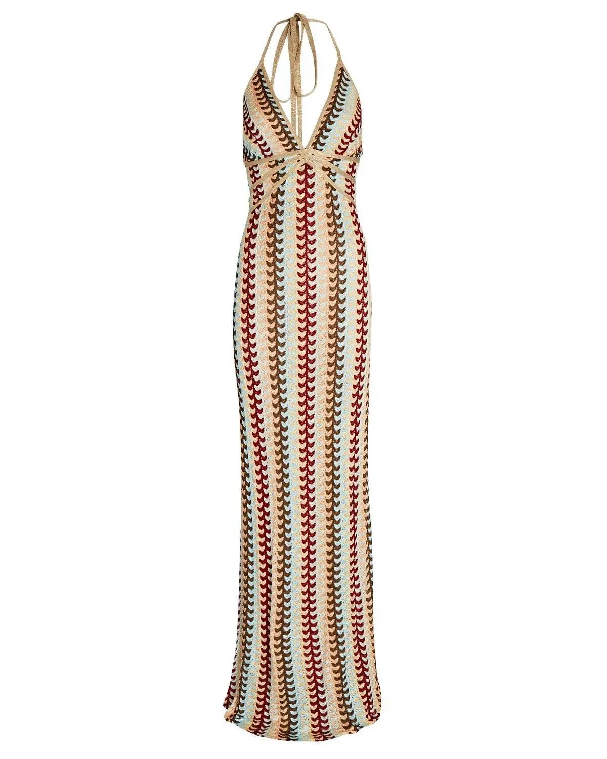 Velvet Cowl Neck Wrap Waist Slip Maxi Dress