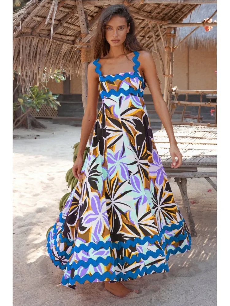 Solana | Refined Floral Maxi Dress