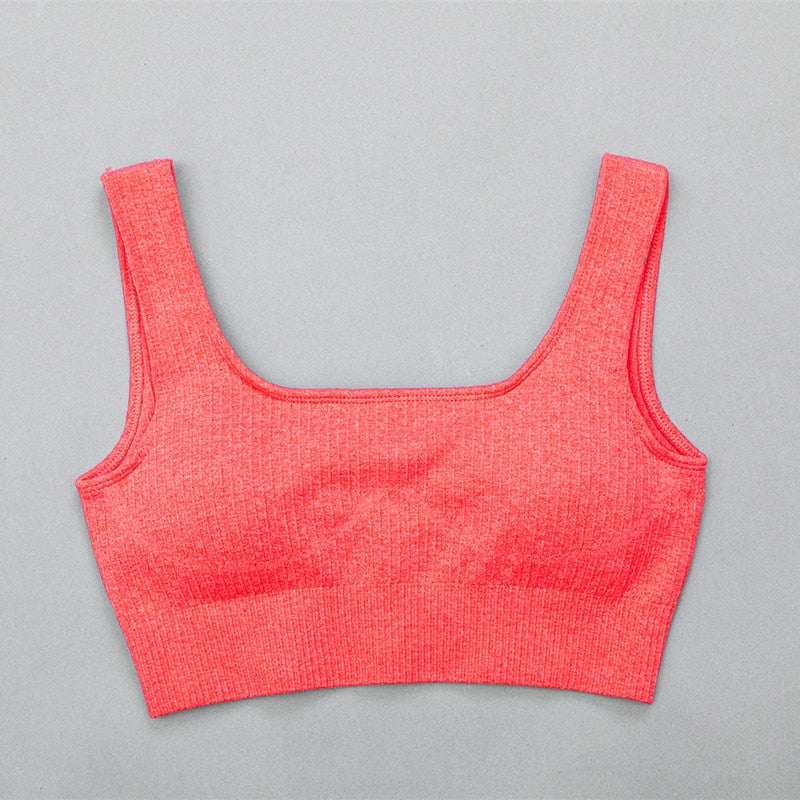 Mojoyce Solid Ribbed Yoga Pants Leggings Women Seamless Sport Leggings Gym Clothing Fitness High Waist Push Up Workout Tights Pants