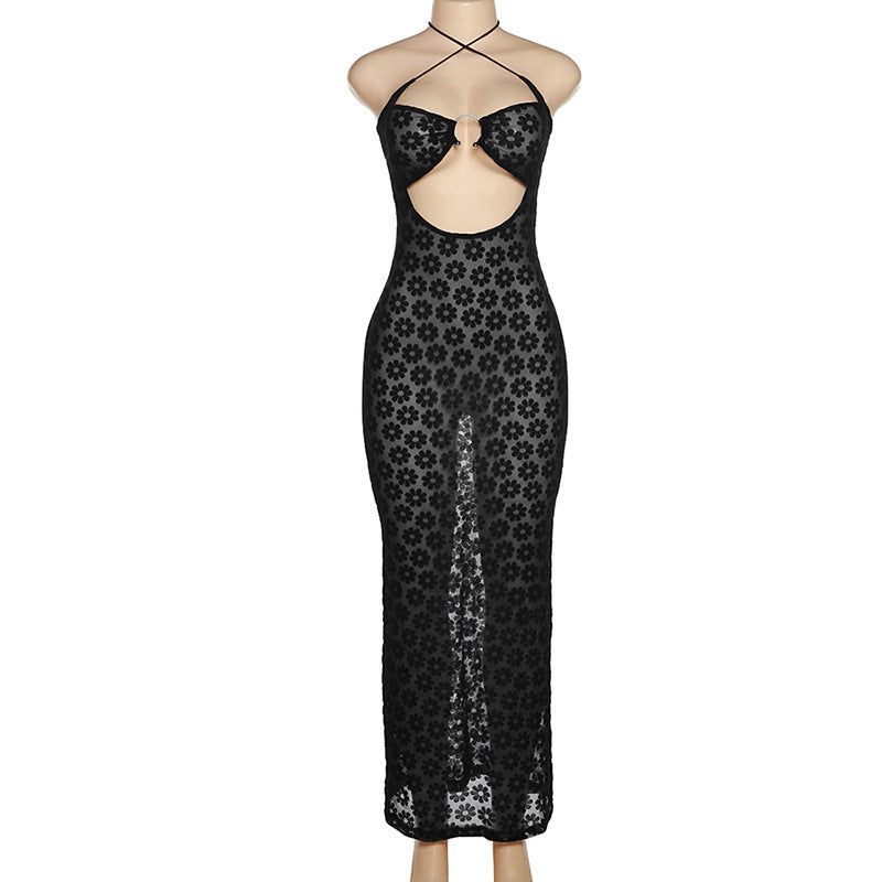 Make My Night Mesh Daisy Printed Maxi Dress 7