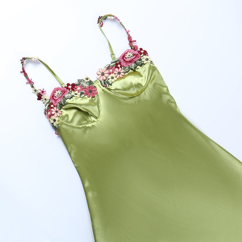 Spring Bling Satin Mini Dress - View 11