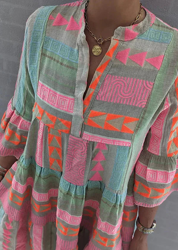Ellie - Breathable Cotton Hemp Summer Dress XL