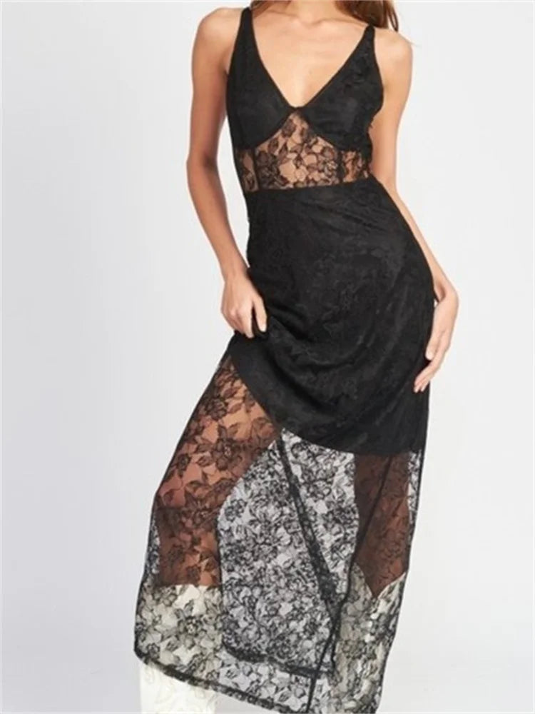 Patchwork Embroidered Lace Dress