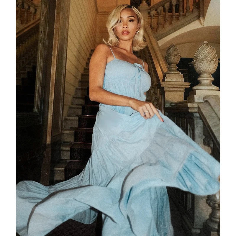 A Sunlight Halo Maxi Dress