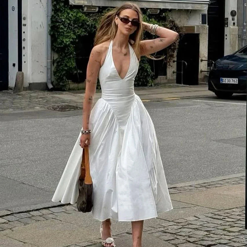GLORIA MAXI DRESS White