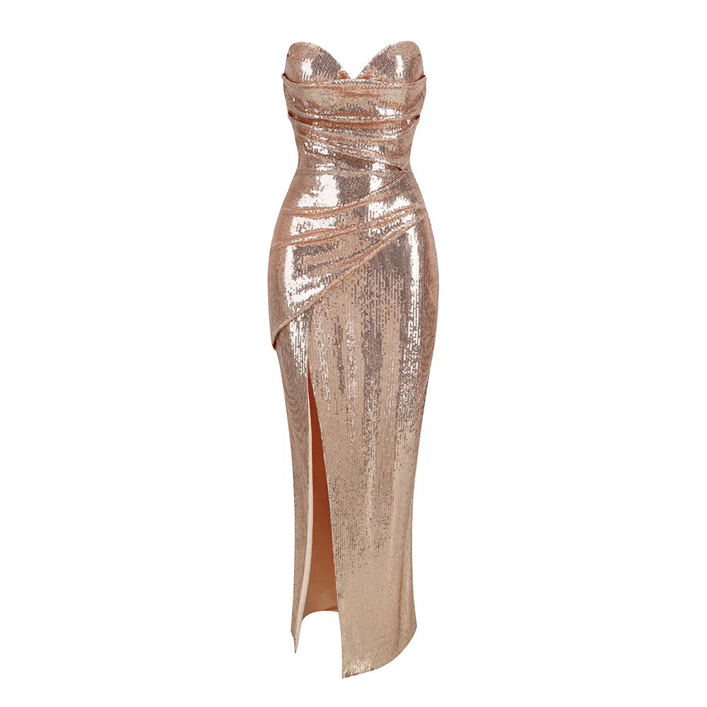 Tulle Halter Neck Tiered A-Line Maxi Dress