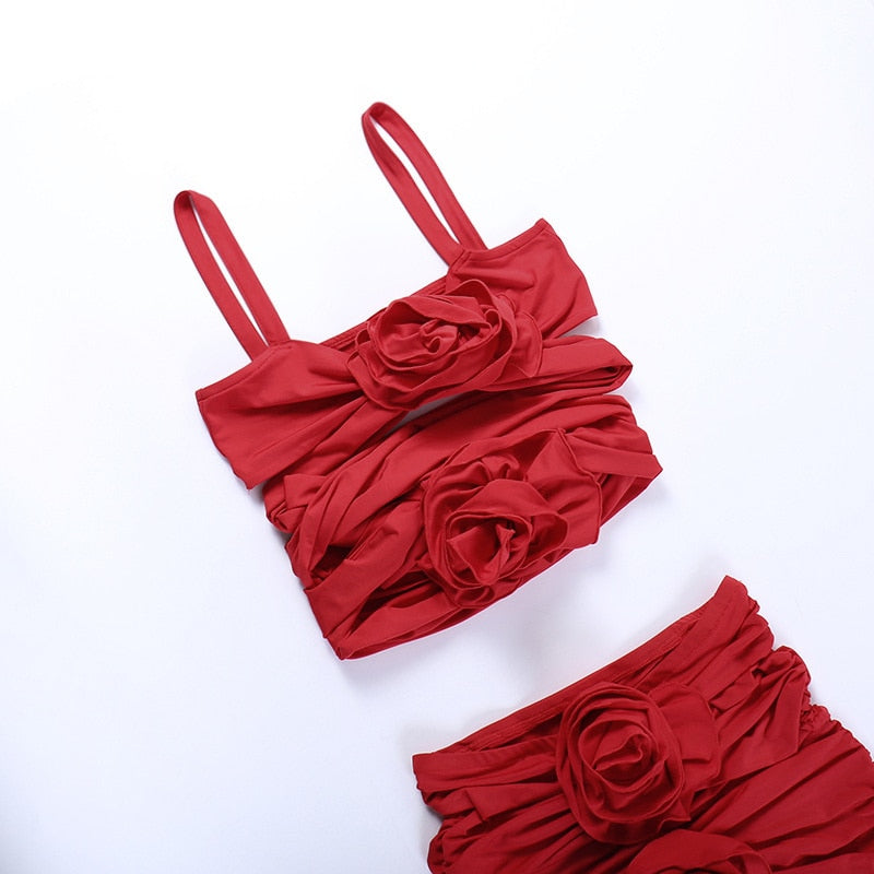 Radiant Rose Cutout Embellished Ruched Mini Dress - View 12