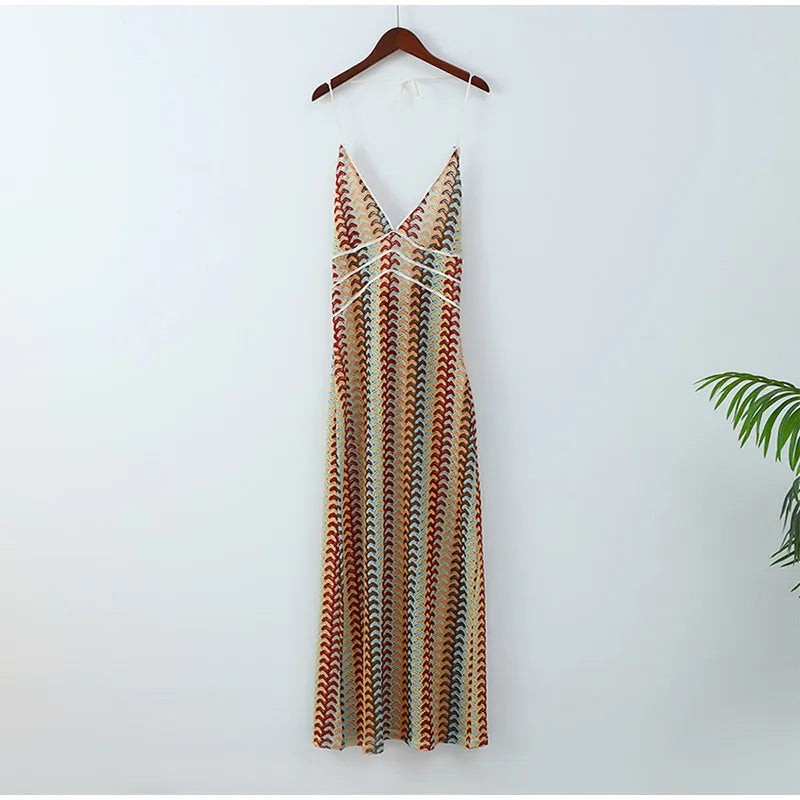 Velvet Cowl Neck Wrap Waist Slip Maxi Dress