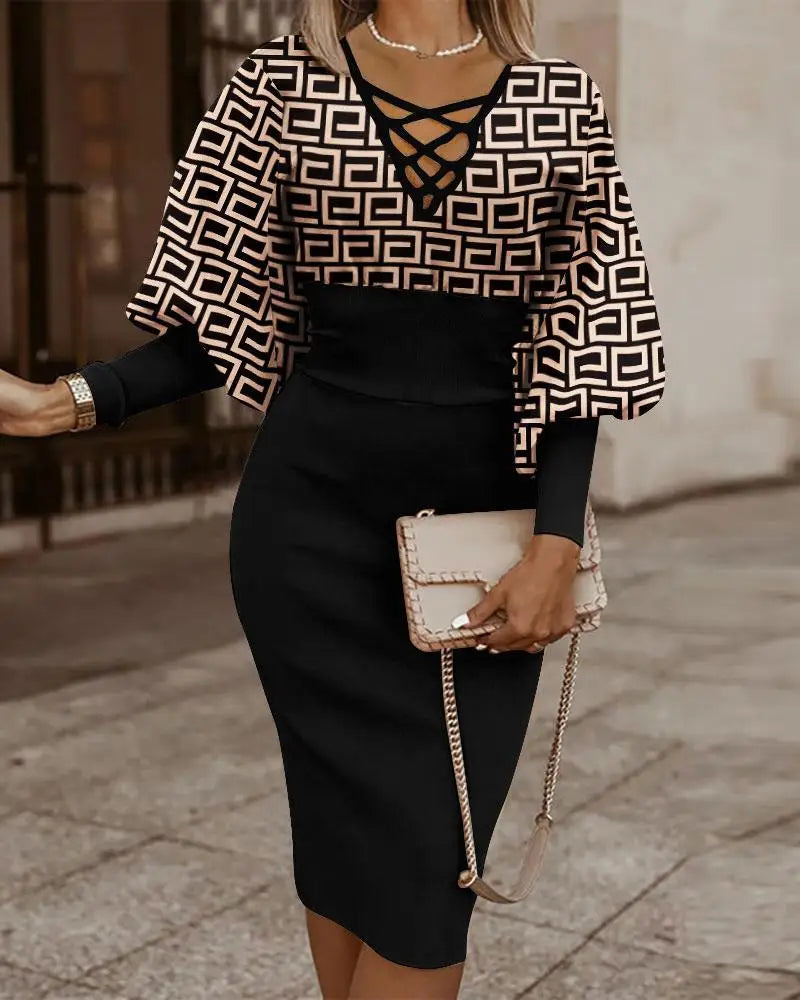 Luisa Graceful Midi Dress Dress with Urban Everyday Styling