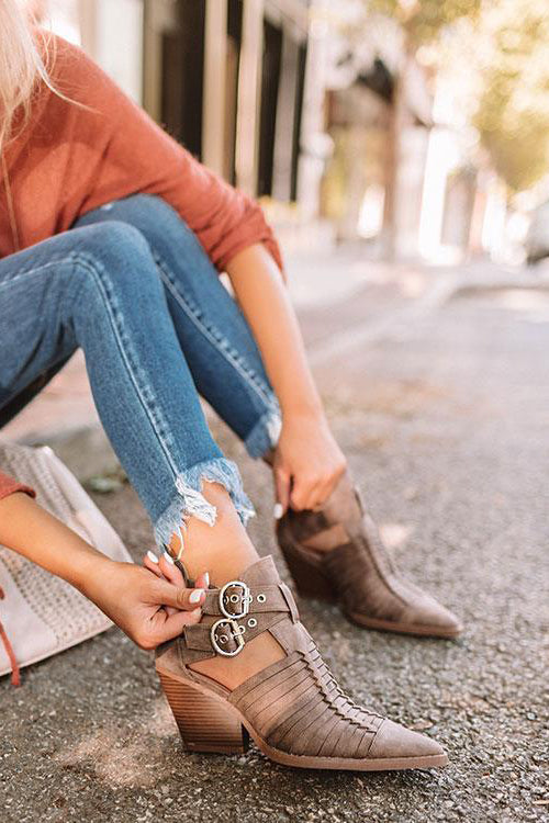 Buckle Lovers Ankle Boots