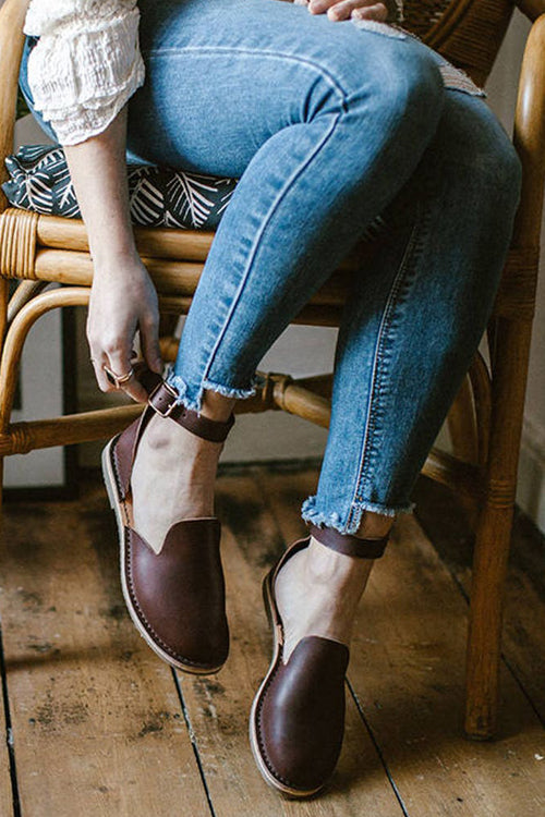 Ankle Strap Flats Sandal