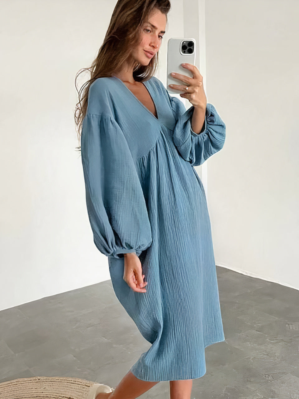 Begoña Chic Casual Dress Elevated Occasion Wear