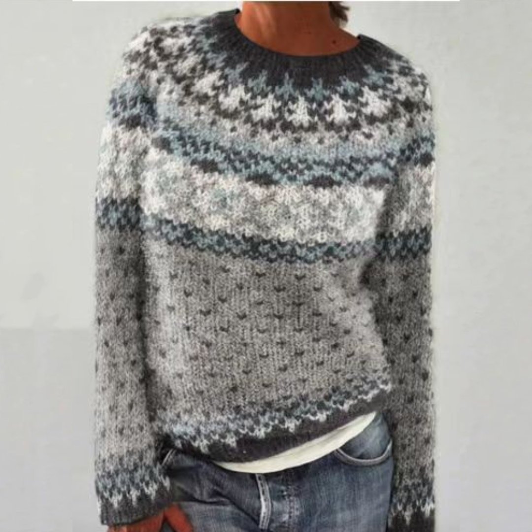 Clara | Retro Scandinavian Knitted Sweater