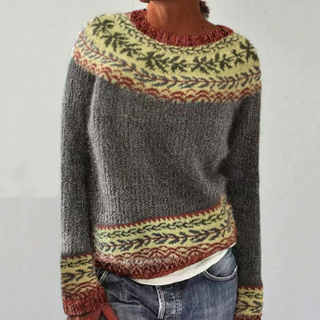 Ruby | Retro Scandinavian Knitted Sweater