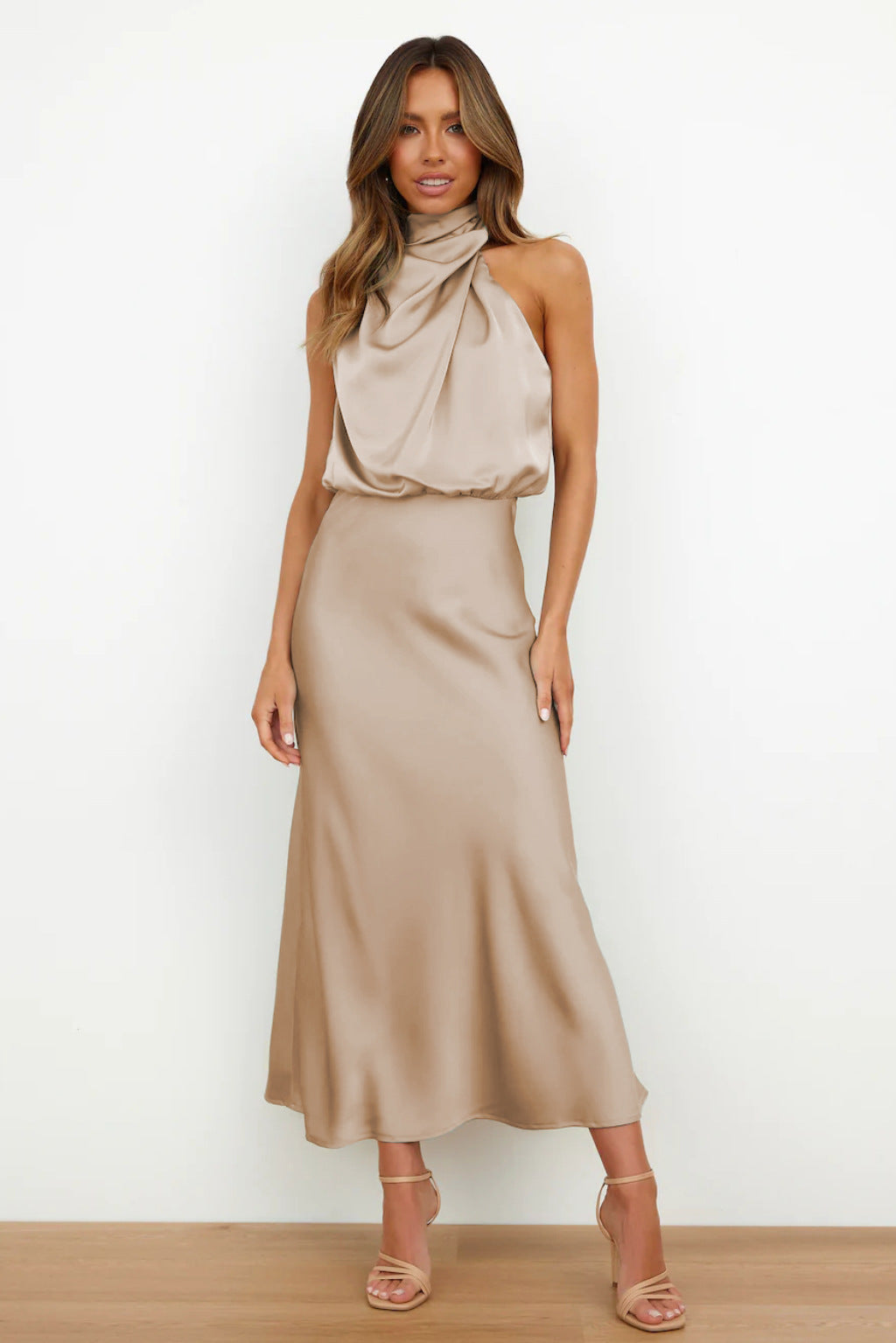 Isabella Boutique Maxi Dress with High Neck Collection