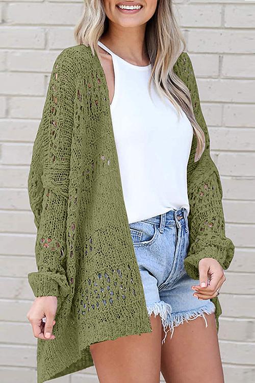 Crochet Knit Loose Cardigan