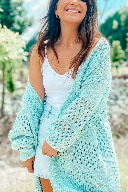 Crochet Knit Loose Cardigan