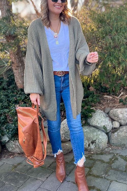 Open Front Classical Cardigan