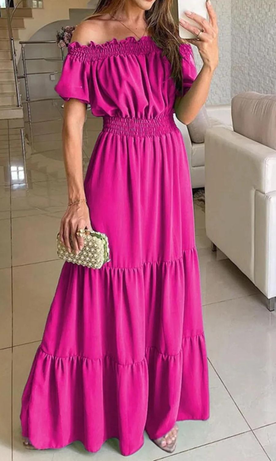 Antonella Timeless Elastic Summer Dress Evening Wear Edit