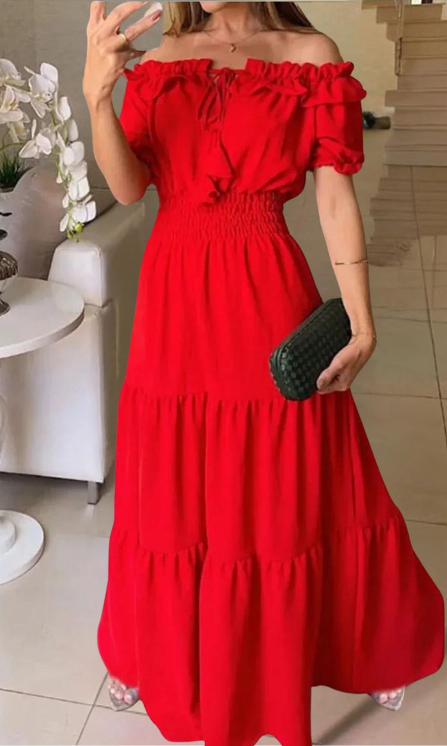Antonella Timeless Elastic Summer Dress Evening Wear Edit