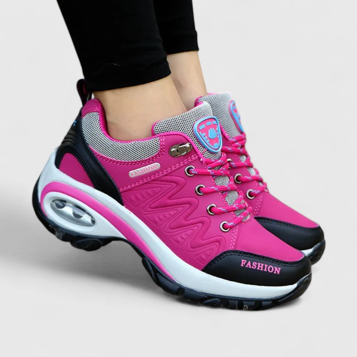 Lace Up Mesh Chunky Platform Sneakers