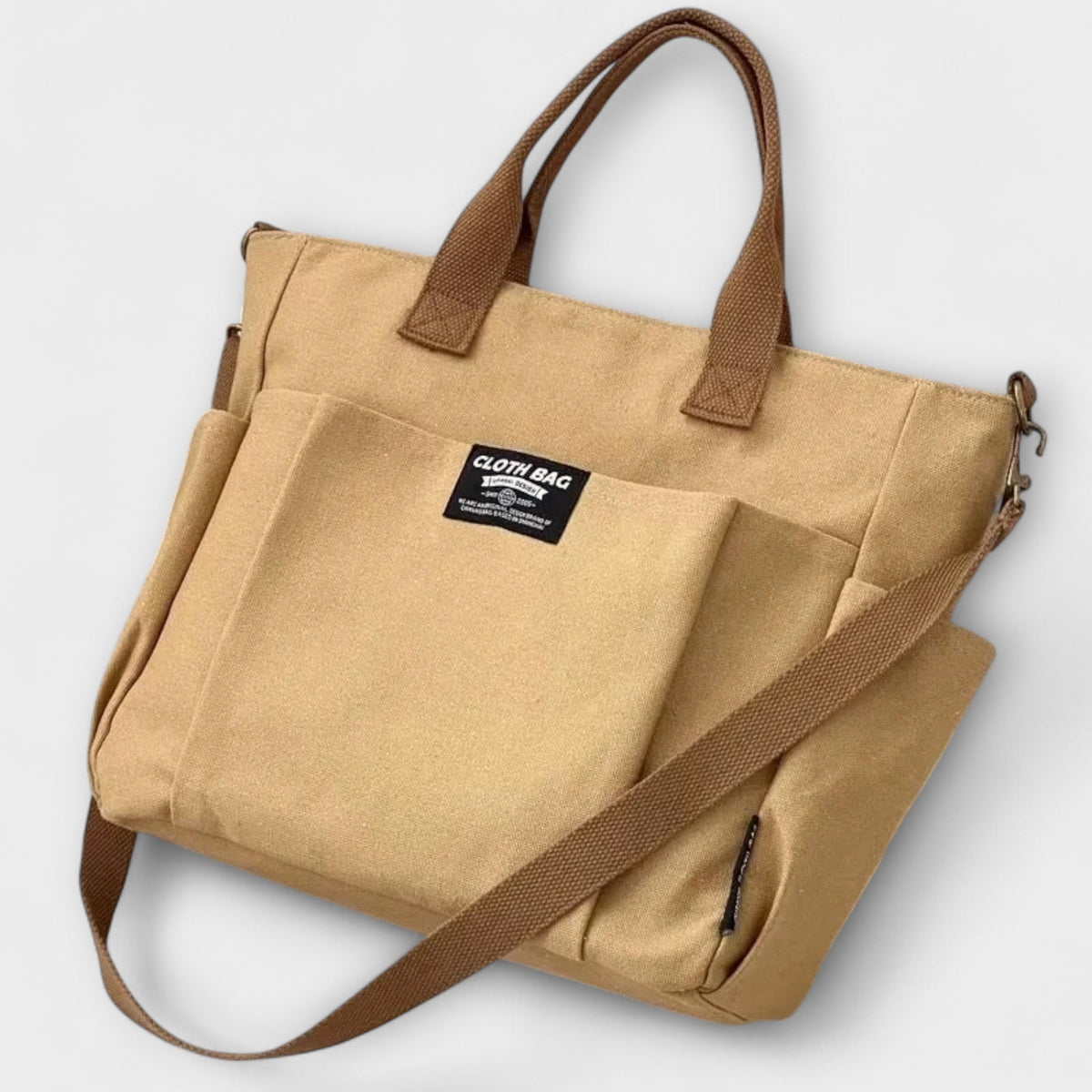 Multi Pocket Convertible Crossbody Tote Bag