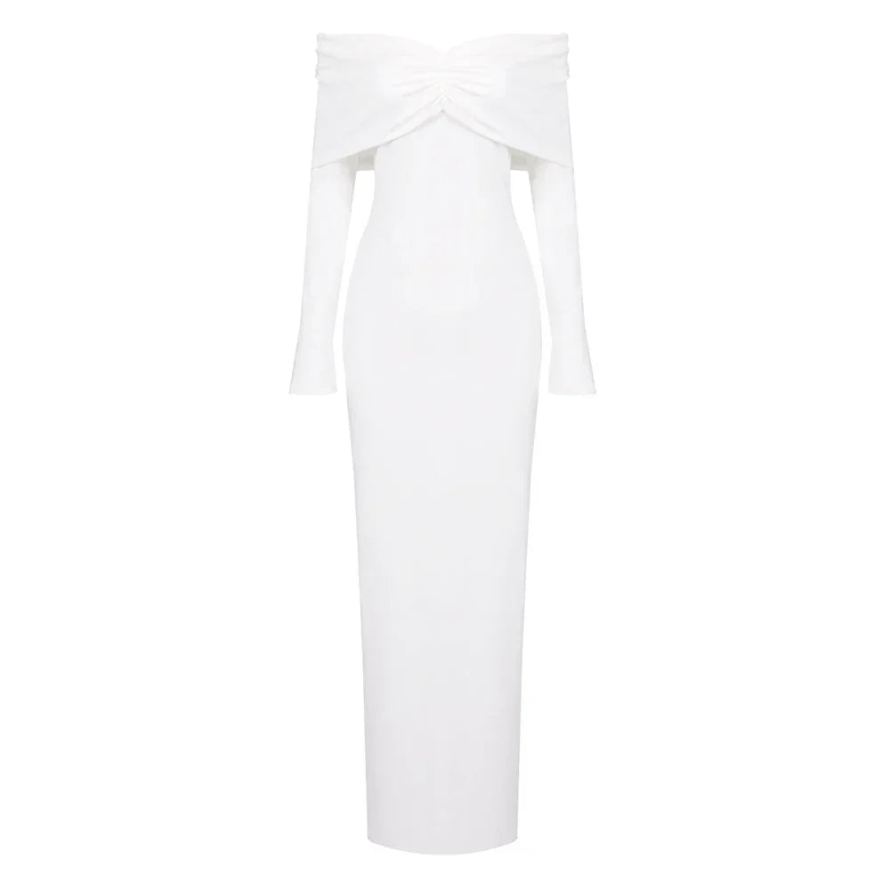 NAOMI MAXI DRESS White