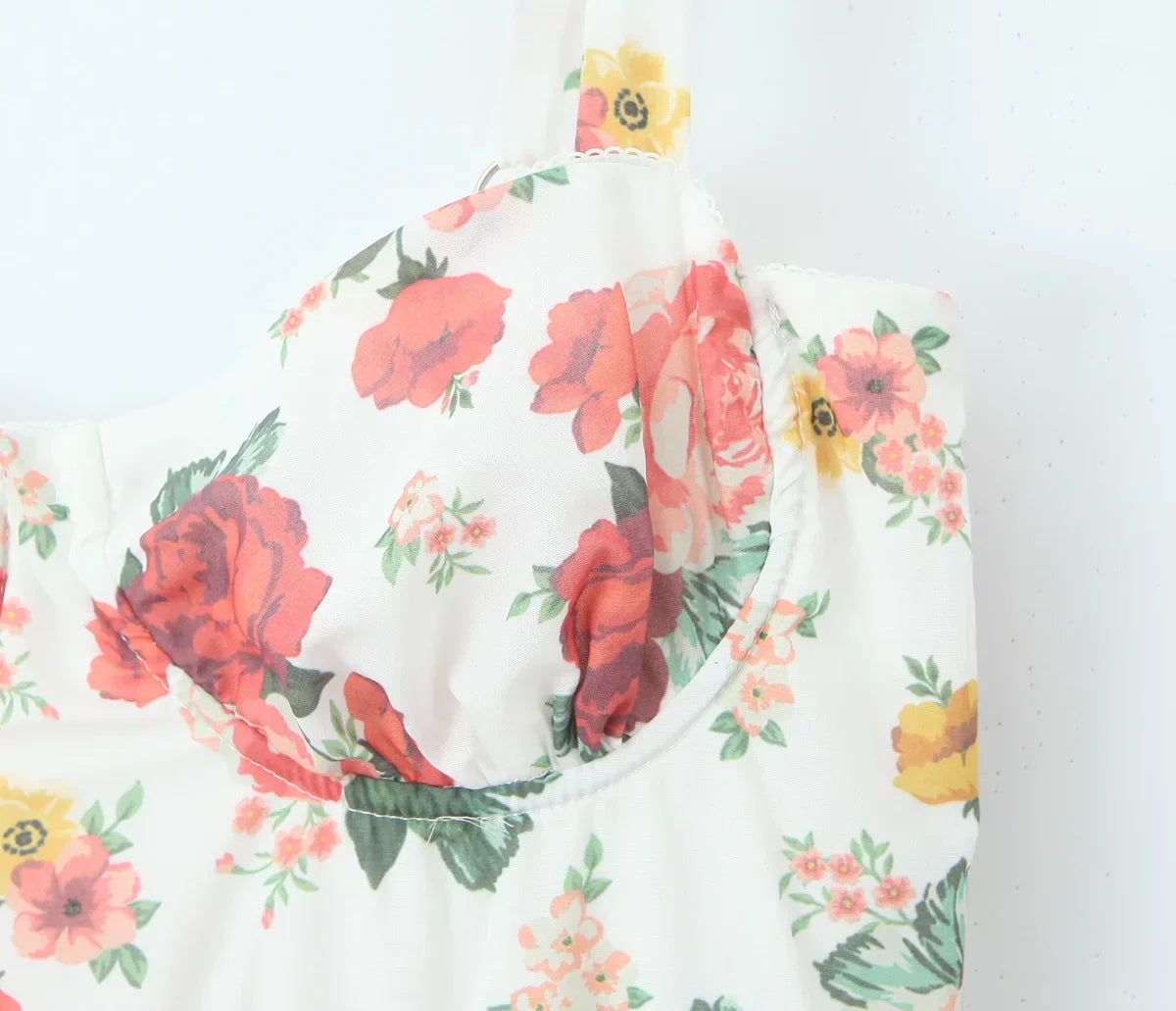Floral Sweetheart Corset Tiered Ruffle Midi Dress