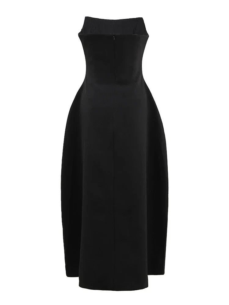 Sequin Beaded Strapless Fit and Flare Mini Party Dress