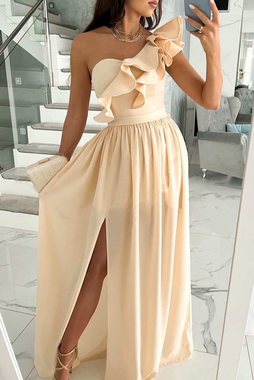 Ingrid Statement One Shoulder Maxi Dress Occasion Edit