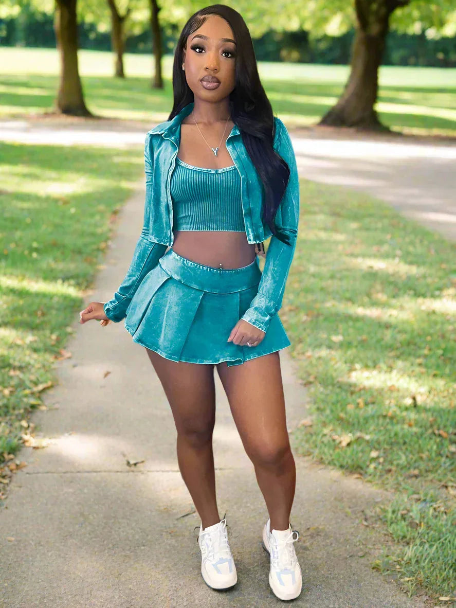 Paint The Sky Skirt Set