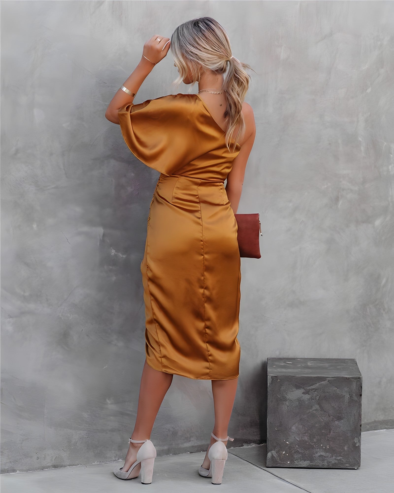 Gilda Premium Silk Dress Evening Wear Edit