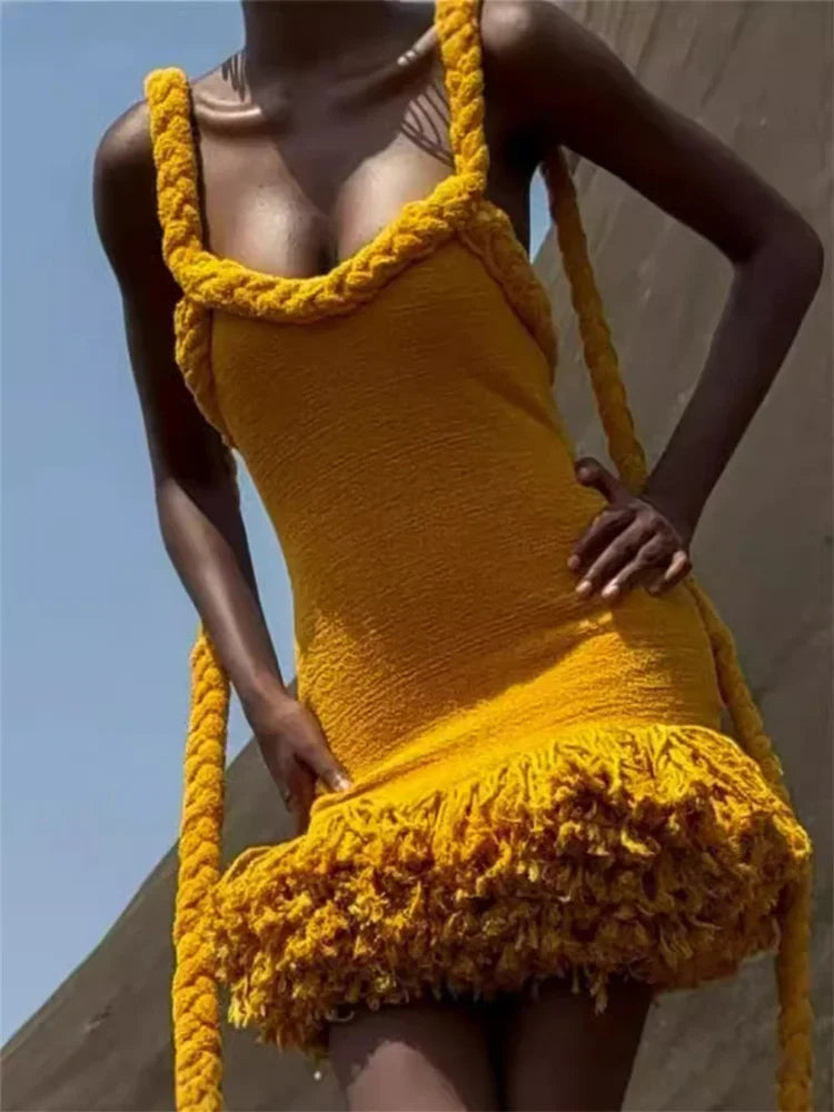V-Neck Sleeveless Bodycon Mini Dress
