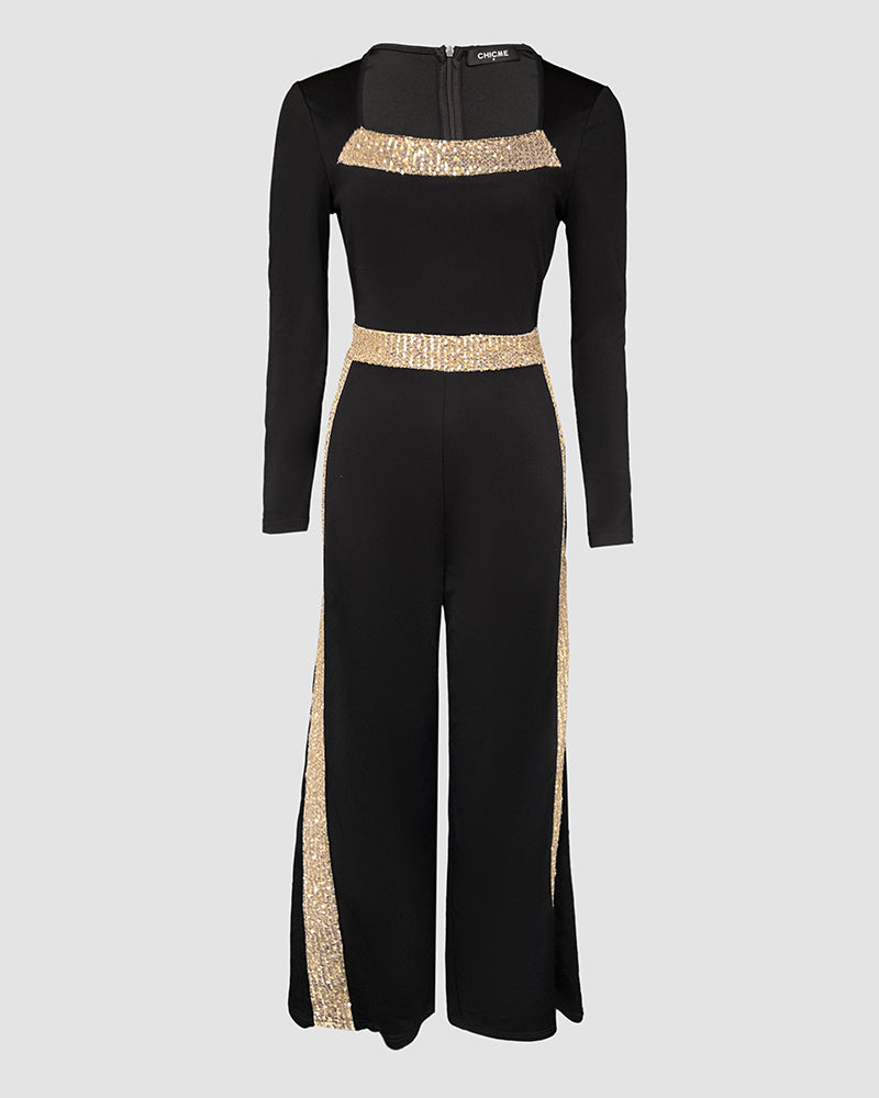 Mesh Deep V-Neck Long Sleeve High Split Midi Dress