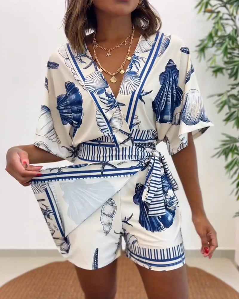 Stylish Lightweight Women's Romper with Pockets & Adjustable Straps - Jamota