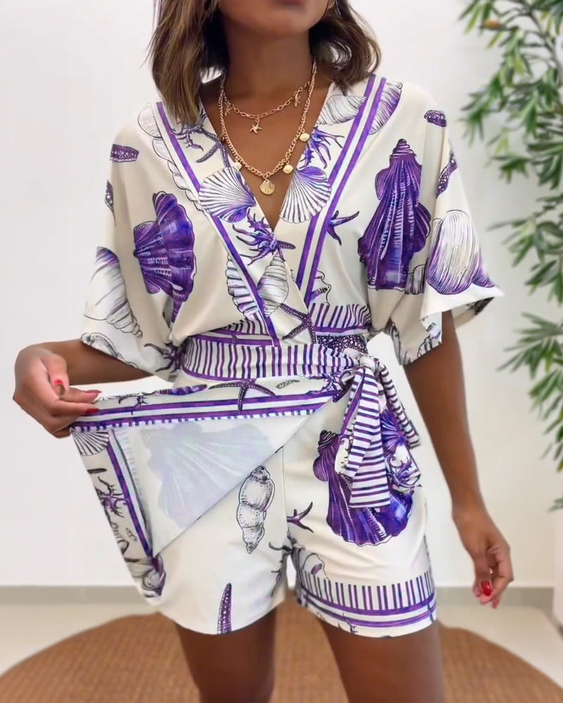 Stylish Lightweight Women's Romper with Pockets & Adjustable Straps - Jamota