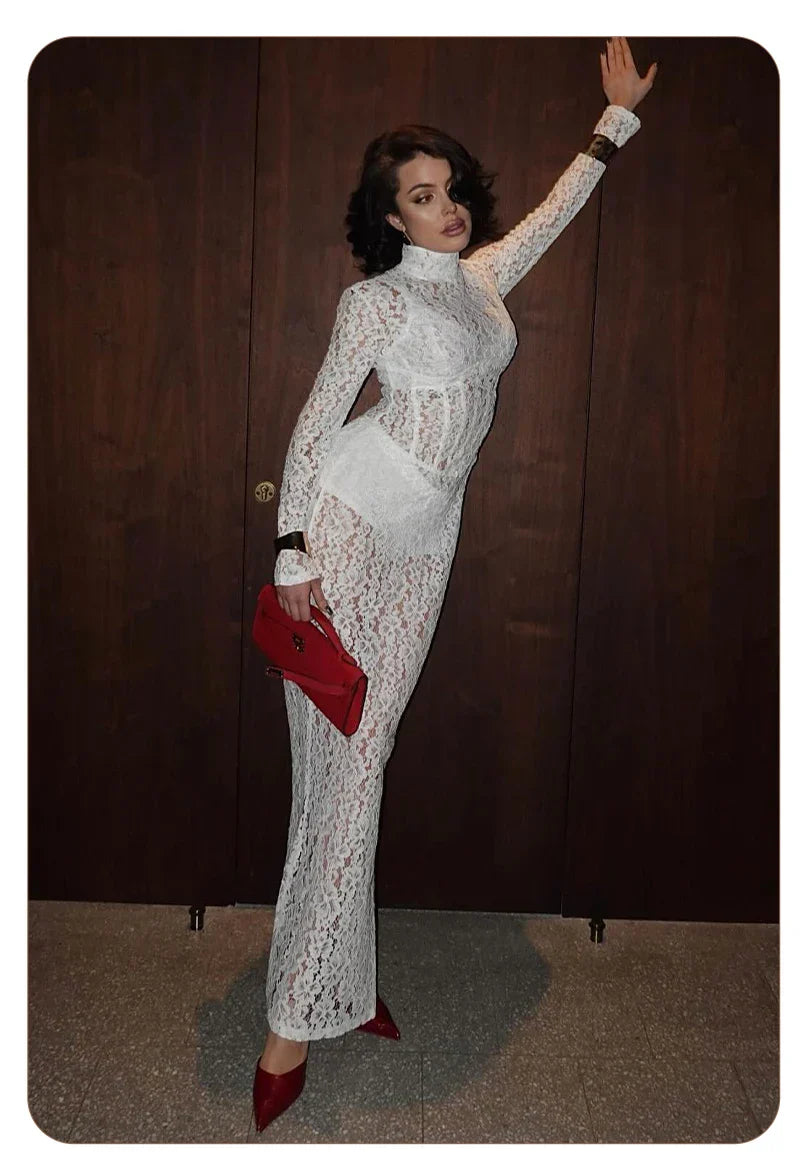 ENA LACE MAXI DRESS