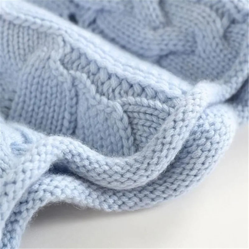 Turtleneck Cable Knit Pointelle Oversized Sweater
