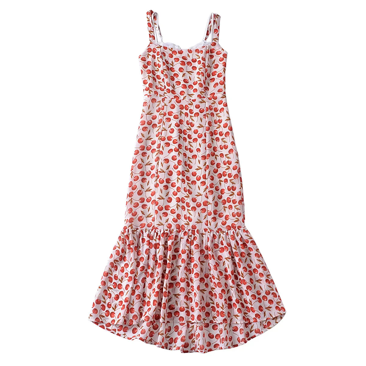 AVALINA MIDI DRESS Red cherry