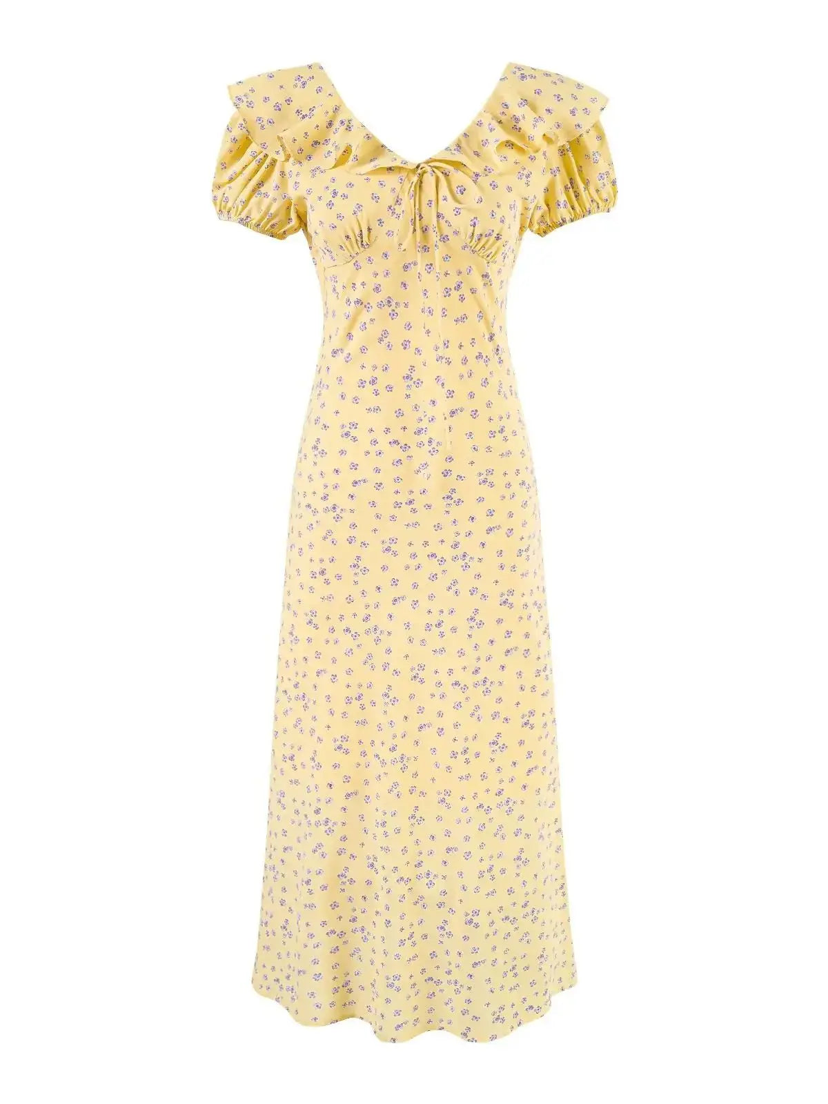 LUCIA MIDI DRESS Yellow